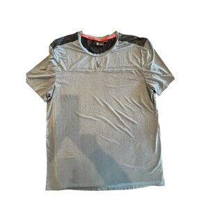 Spyder t shirt Active Athletic Fit Mens Short Sleeve Tee T-Shirt Grey Sz UNK